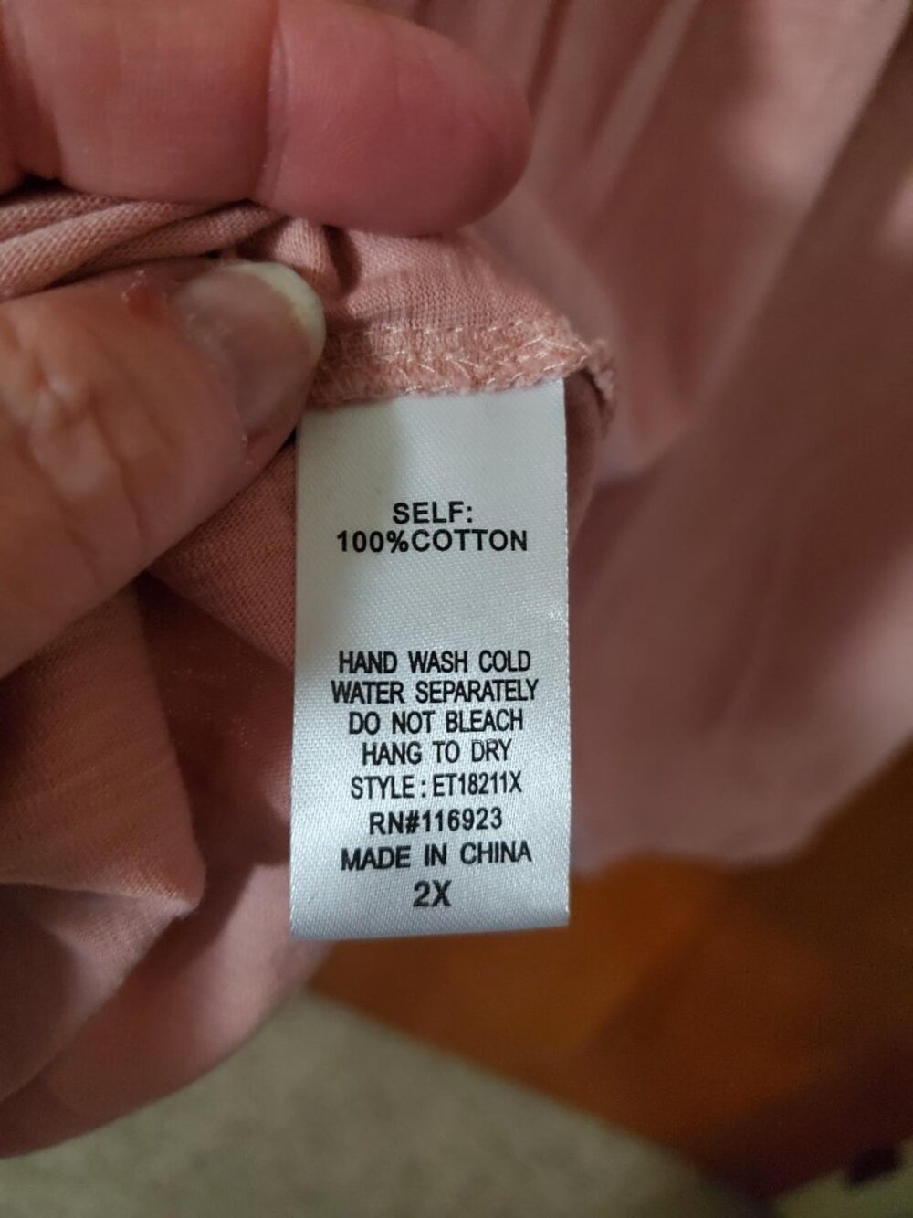 NWT Easel Women's Top - Pink - 2X - Picture 5 of 6